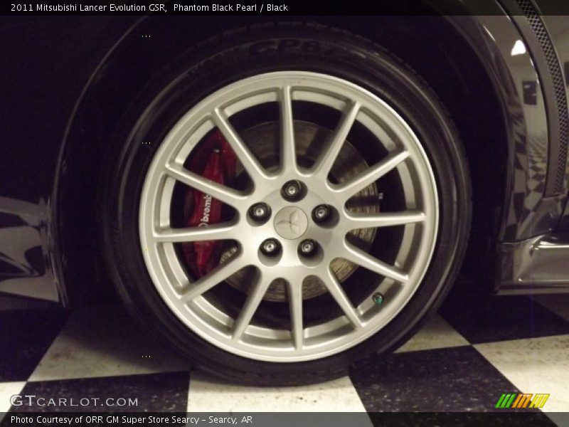 Phantom Black Pearl / Black 2011 Mitsubishi Lancer Evolution GSR