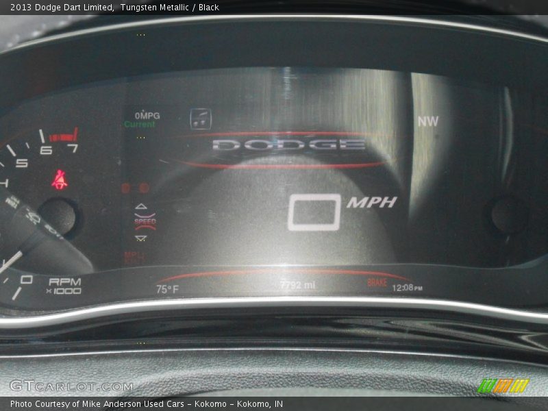 Tungsten Metallic / Black 2013 Dodge Dart Limited