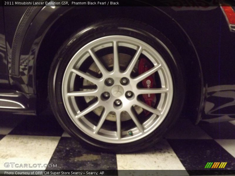 Phantom Black Pearl / Black 2011 Mitsubishi Lancer Evolution GSR