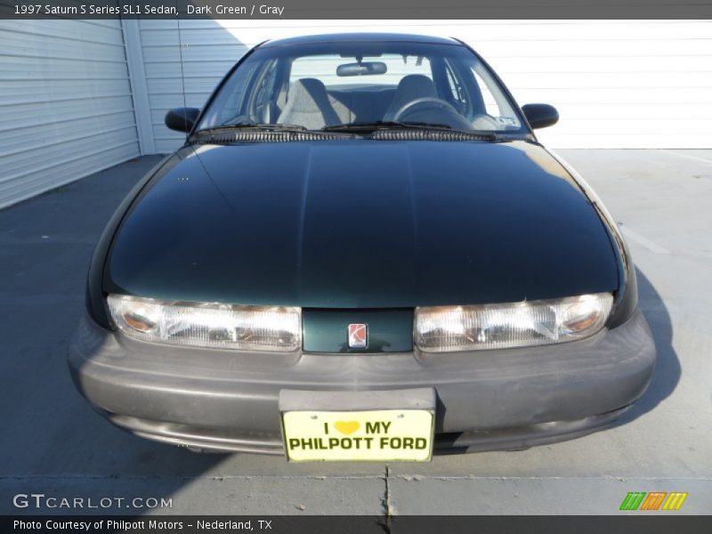 Dark Green / Gray 1997 Saturn S Series SL1 Sedan