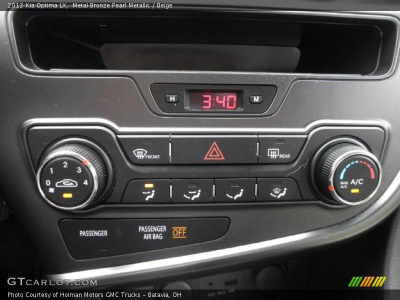 Metal Bronze Pearl Metallic / Beige 2013 Kia Optima LX