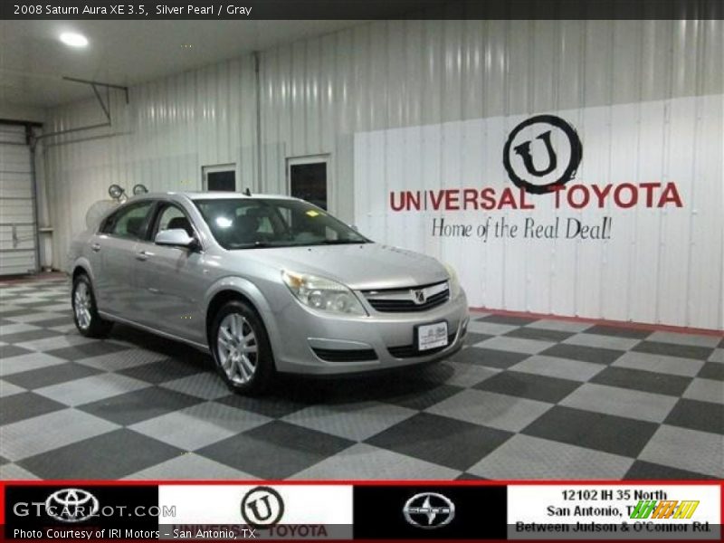 Silver Pearl / Gray 2008 Saturn Aura XE 3.5
