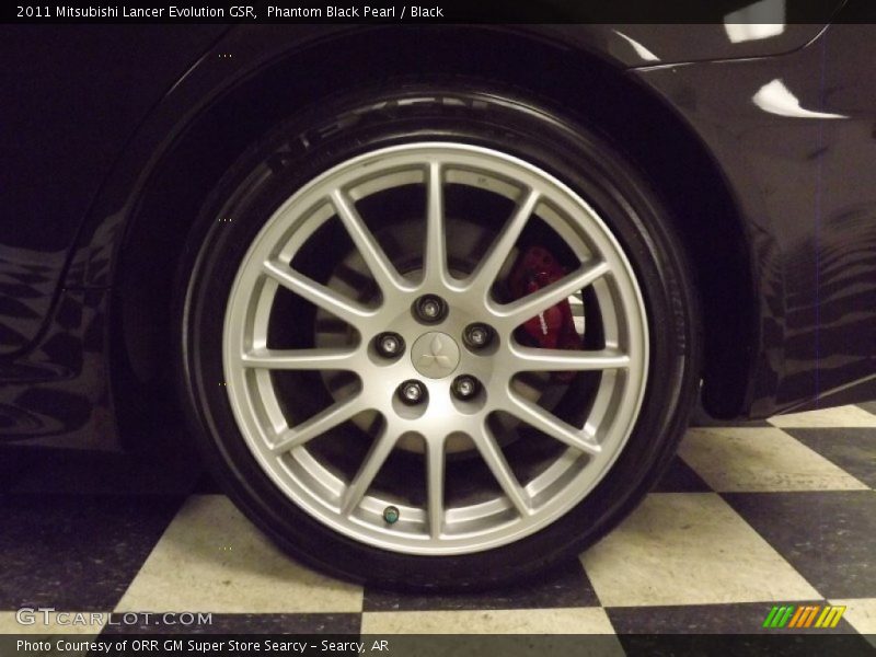 Phantom Black Pearl / Black 2011 Mitsubishi Lancer Evolution GSR