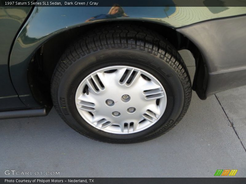 Dark Green / Gray 1997 Saturn S Series SL1 Sedan