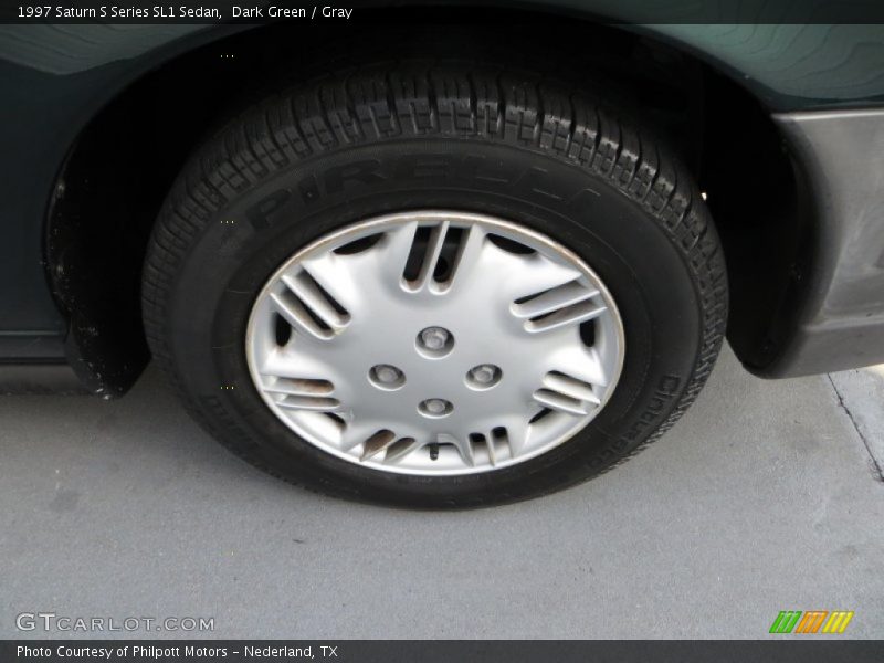 Dark Green / Gray 1997 Saturn S Series SL1 Sedan