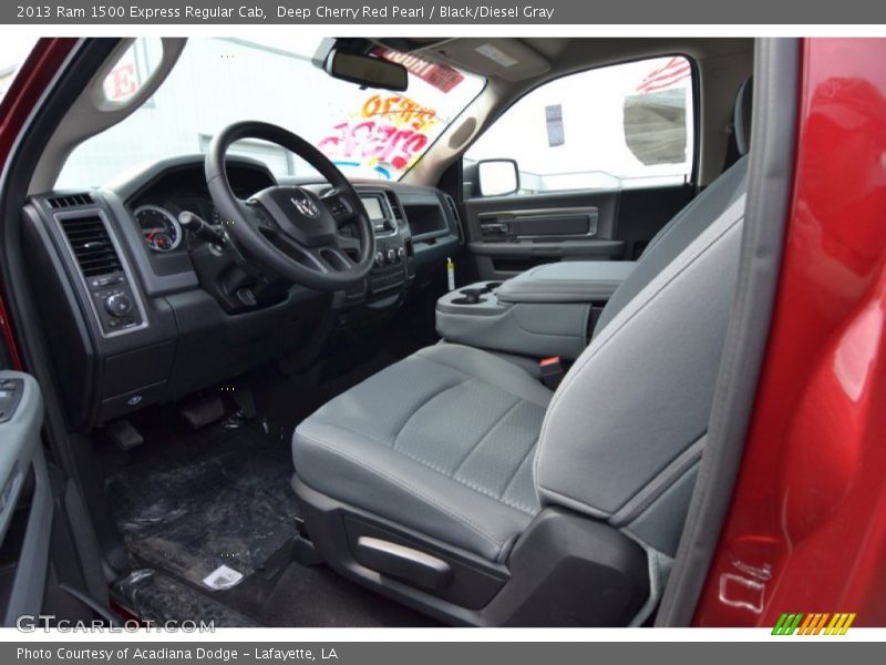 Deep Cherry Red Pearl / Black/Diesel Gray 2013 Ram 1500 Express Regular Cab