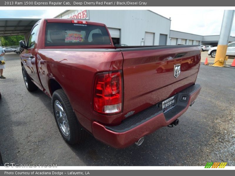 Deep Cherry Red Pearl / Black/Diesel Gray 2013 Ram 1500 Express Regular Cab
