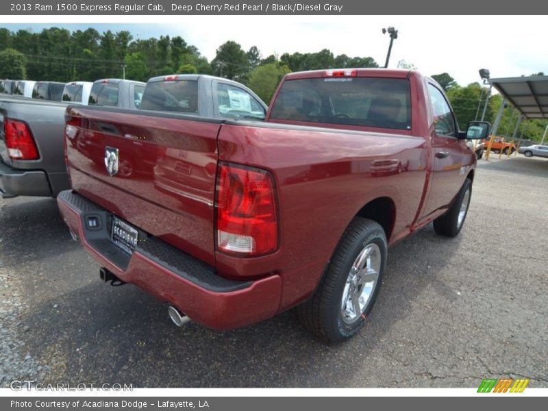 Deep Cherry Red Pearl / Black/Diesel Gray 2013 Ram 1500 Express Regular Cab