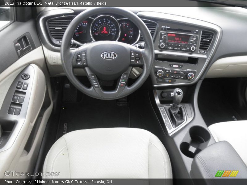 Metal Bronze Pearl Metallic / Beige 2013 Kia Optima LX