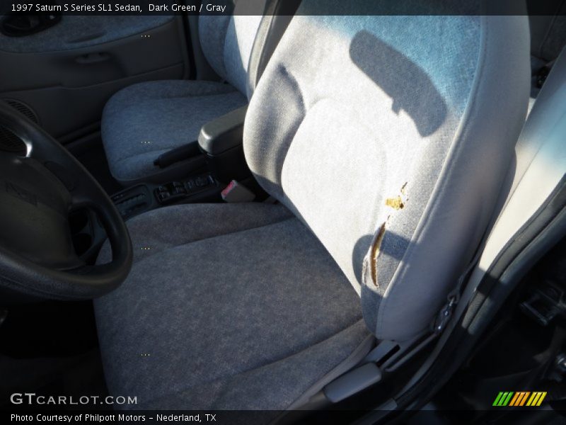 Dark Green / Gray 1997 Saturn S Series SL1 Sedan