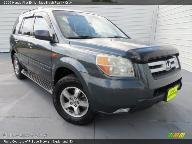 Sage Brush Pearl / Gray 2006 Honda Pilot EX-L