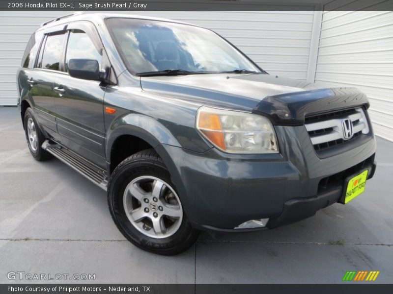 Sage Brush Pearl / Gray 2006 Honda Pilot EX-L