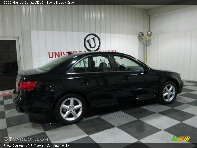 Ebony Black / Gray 2009 Hyundai Sonata SE V6