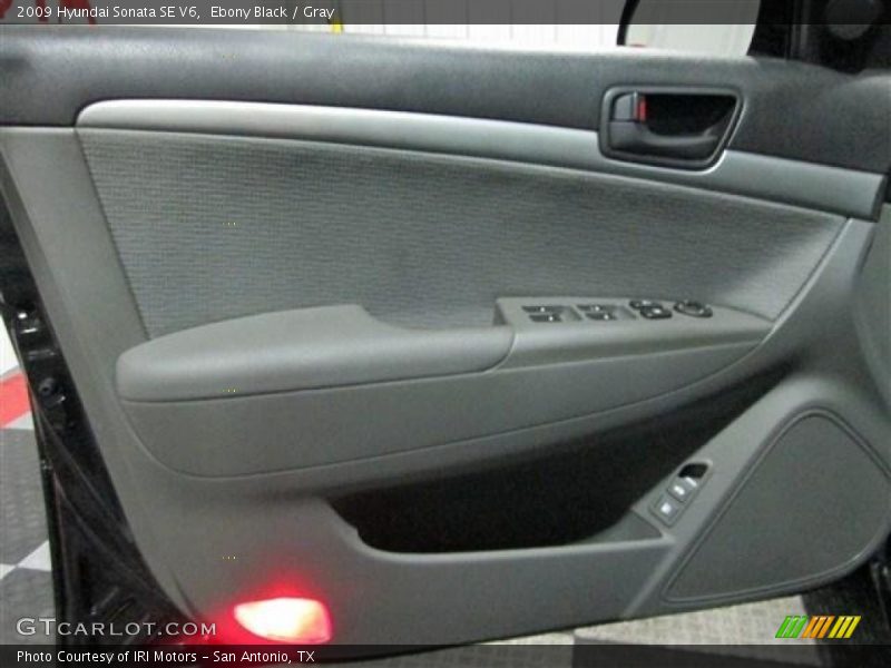 Ebony Black / Gray 2009 Hyundai Sonata SE V6