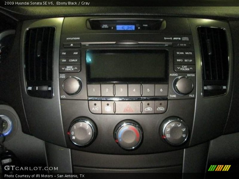 Ebony Black / Gray 2009 Hyundai Sonata SE V6