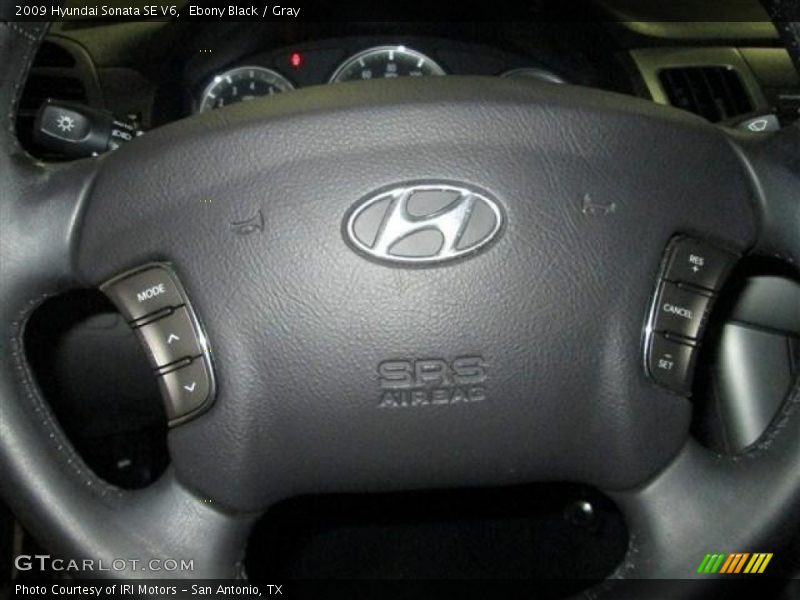 Ebony Black / Gray 2009 Hyundai Sonata SE V6