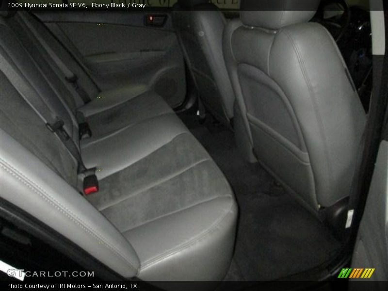Ebony Black / Gray 2009 Hyundai Sonata SE V6