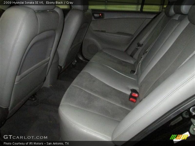 Ebony Black / Gray 2009 Hyundai Sonata SE V6