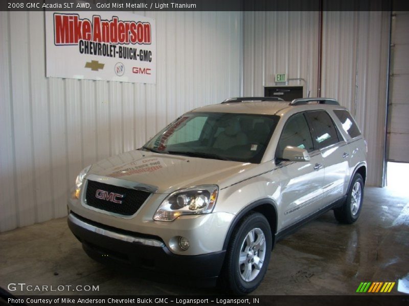 Gold Mist Metallic / Light Titanium 2008 GMC Acadia SLT AWD