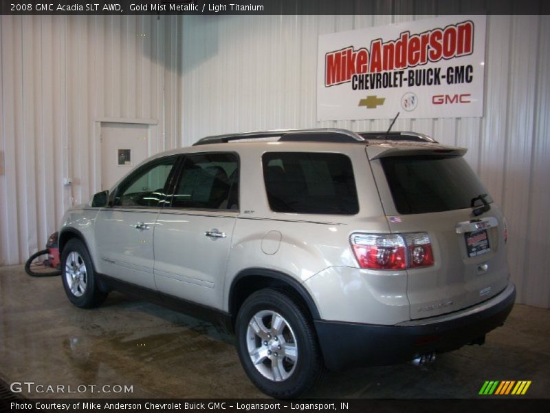 Gold Mist Metallic / Light Titanium 2008 GMC Acadia SLT AWD