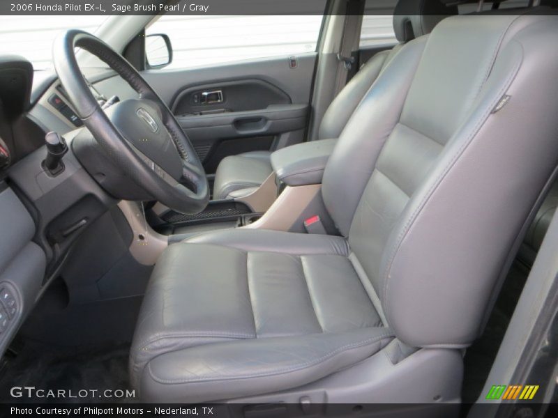 Sage Brush Pearl / Gray 2006 Honda Pilot EX-L