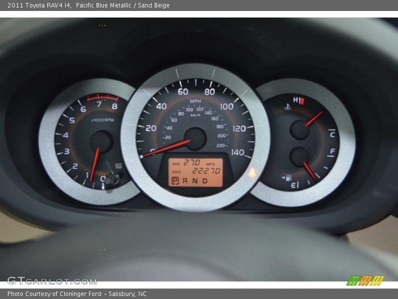 Pacific Blue Metallic / Sand Beige 2011 Toyota RAV4 I4