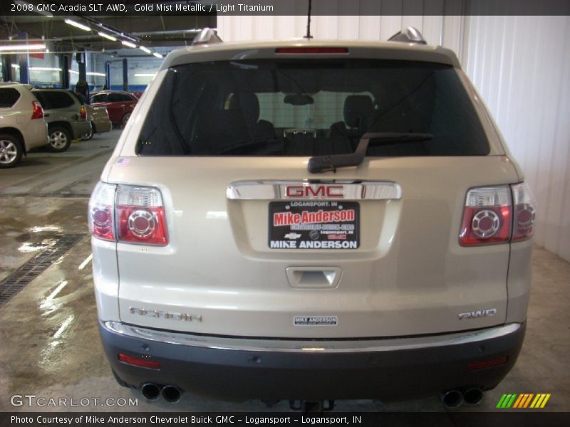 Gold Mist Metallic / Light Titanium 2008 GMC Acadia SLT AWD