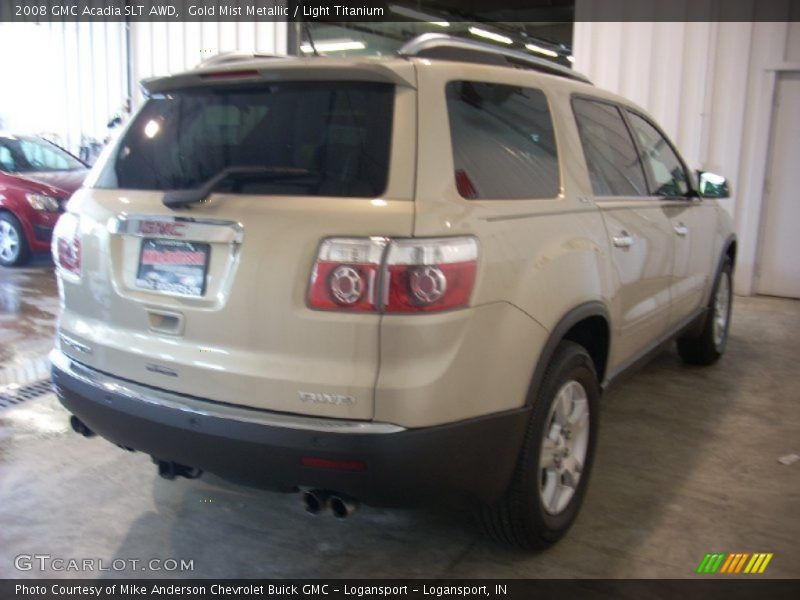 Gold Mist Metallic / Light Titanium 2008 GMC Acadia SLT AWD