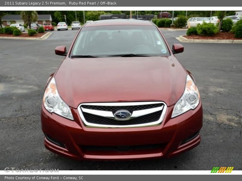 Ruby Red Pearl / Off-Black 2011 Subaru Legacy 2.5i Premium