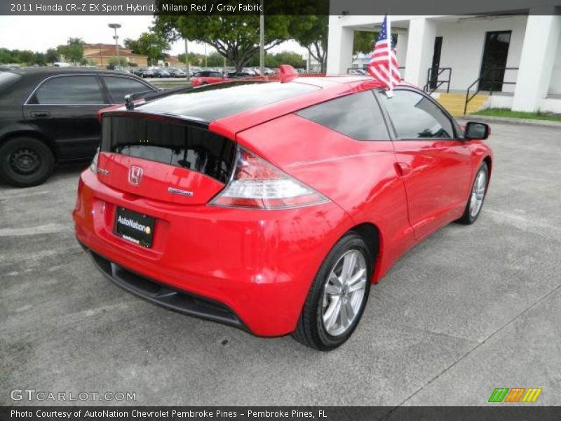 Milano Red / Gray Fabric 2011 Honda CR-Z EX Sport Hybrid