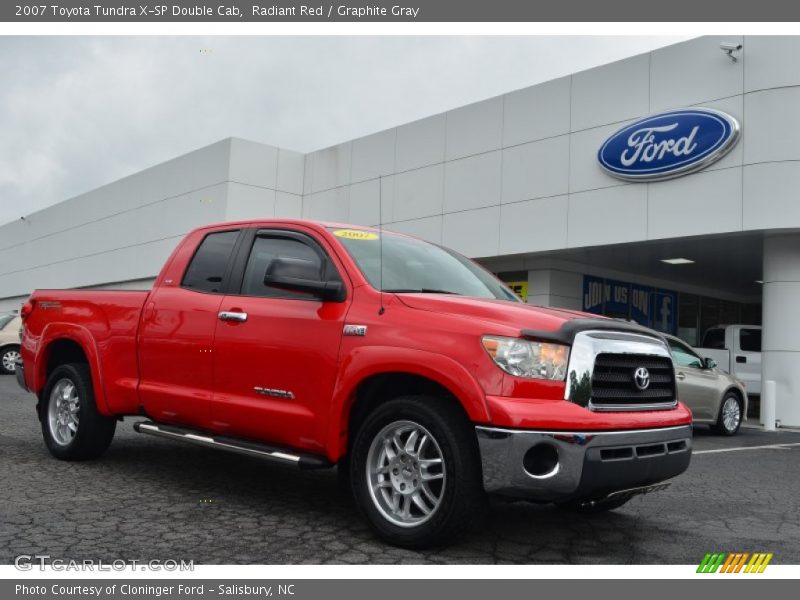 Radiant Red / Graphite Gray 2007 Toyota Tundra X-SP Double Cab