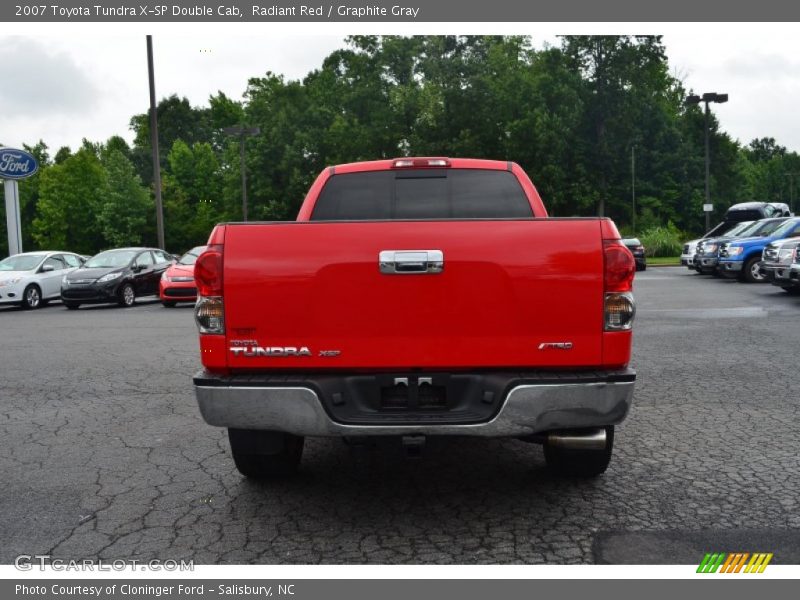 Radiant Red / Graphite Gray 2007 Toyota Tundra X-SP Double Cab