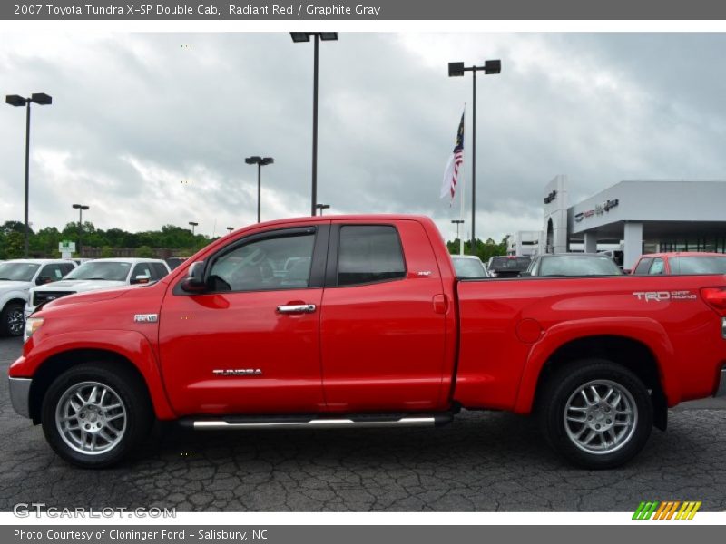 Radiant Red / Graphite Gray 2007 Toyota Tundra X-SP Double Cab