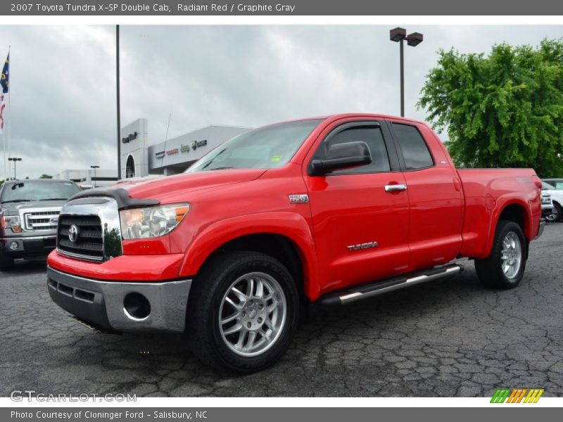 Radiant Red / Graphite Gray 2007 Toyota Tundra X-SP Double Cab