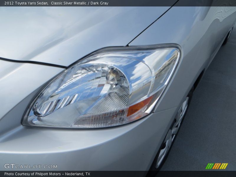 Classic Silver Metallic / Dark Gray 2012 Toyota Yaris Sedan