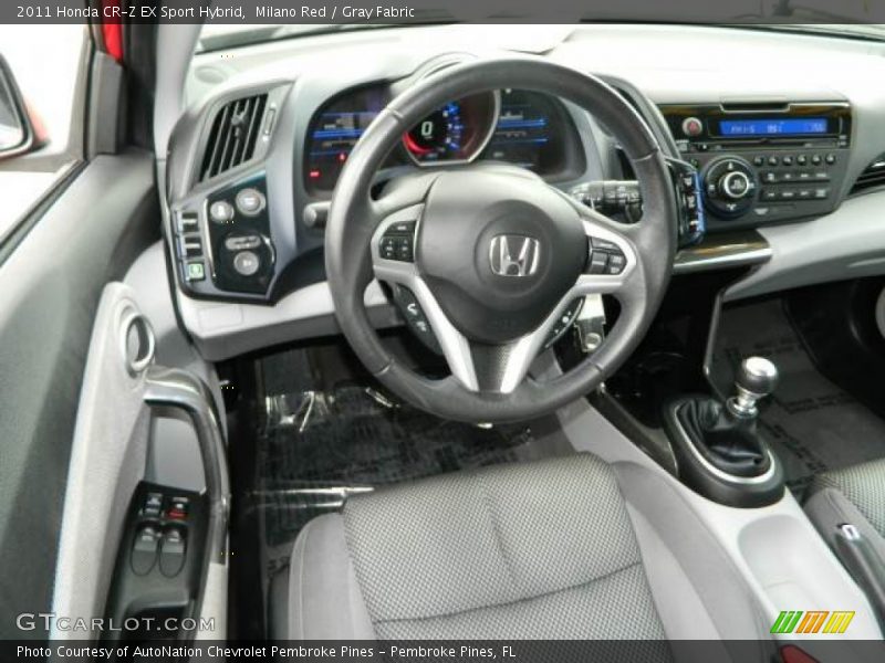 Milano Red / Gray Fabric 2011 Honda CR-Z EX Sport Hybrid