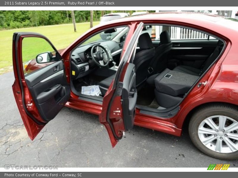 Ruby Red Pearl / Off-Black 2011 Subaru Legacy 2.5i Premium
