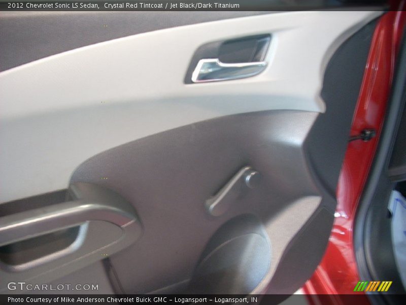 Crystal Red Tintcoat / Jet Black/Dark Titanium 2012 Chevrolet Sonic LS Sedan
