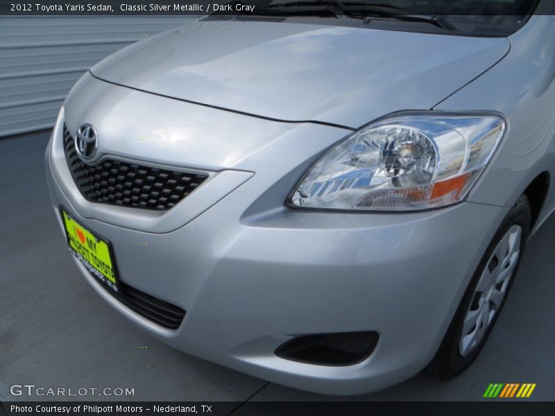 Classic Silver Metallic / Dark Gray 2012 Toyota Yaris Sedan