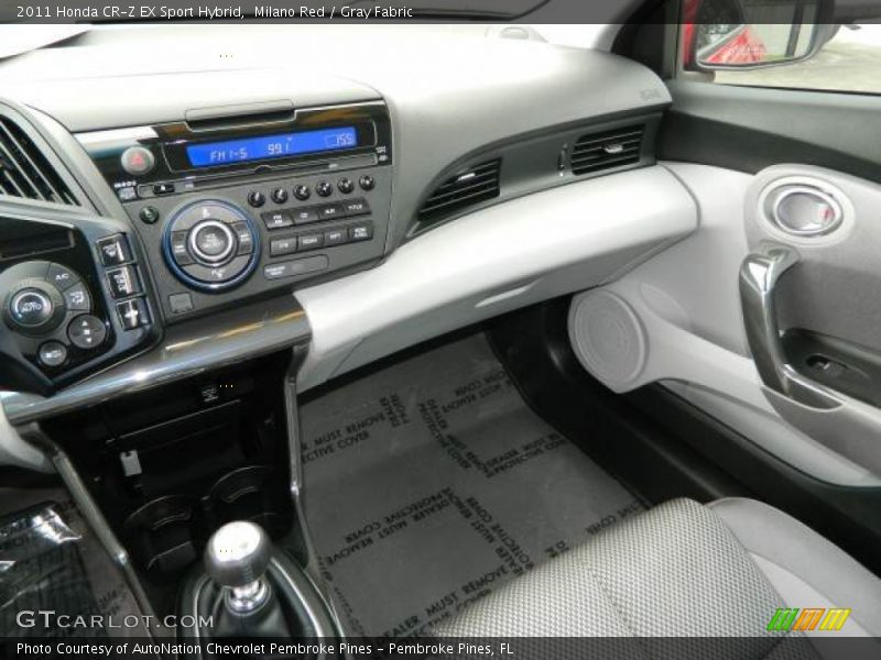 Milano Red / Gray Fabric 2011 Honda CR-Z EX Sport Hybrid