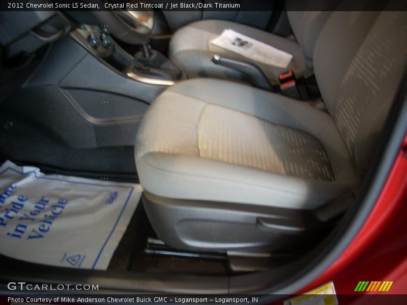 Crystal Red Tintcoat / Jet Black/Dark Titanium 2012 Chevrolet Sonic LS Sedan