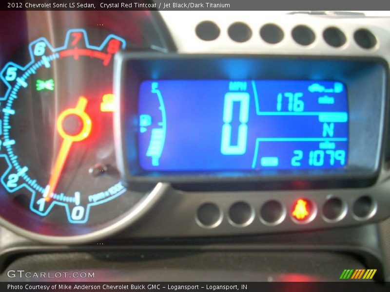 Crystal Red Tintcoat / Jet Black/Dark Titanium 2012 Chevrolet Sonic LS Sedan