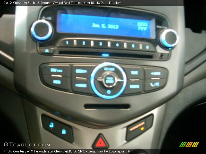 Crystal Red Tintcoat / Jet Black/Dark Titanium 2012 Chevrolet Sonic LS Sedan