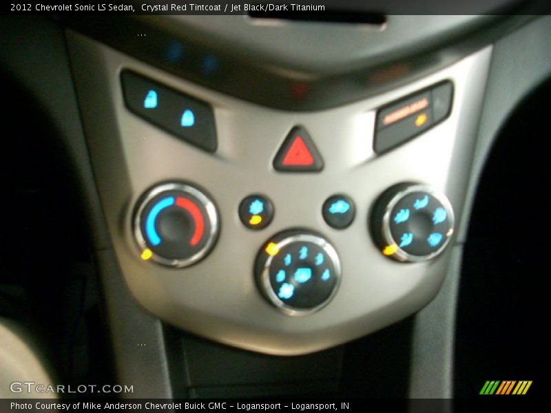 Crystal Red Tintcoat / Jet Black/Dark Titanium 2012 Chevrolet Sonic LS Sedan