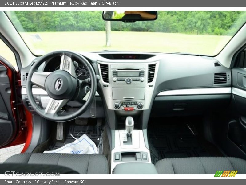 Ruby Red Pearl / Off-Black 2011 Subaru Legacy 2.5i Premium
