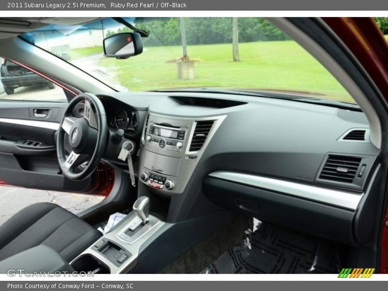 Ruby Red Pearl / Off-Black 2011 Subaru Legacy 2.5i Premium