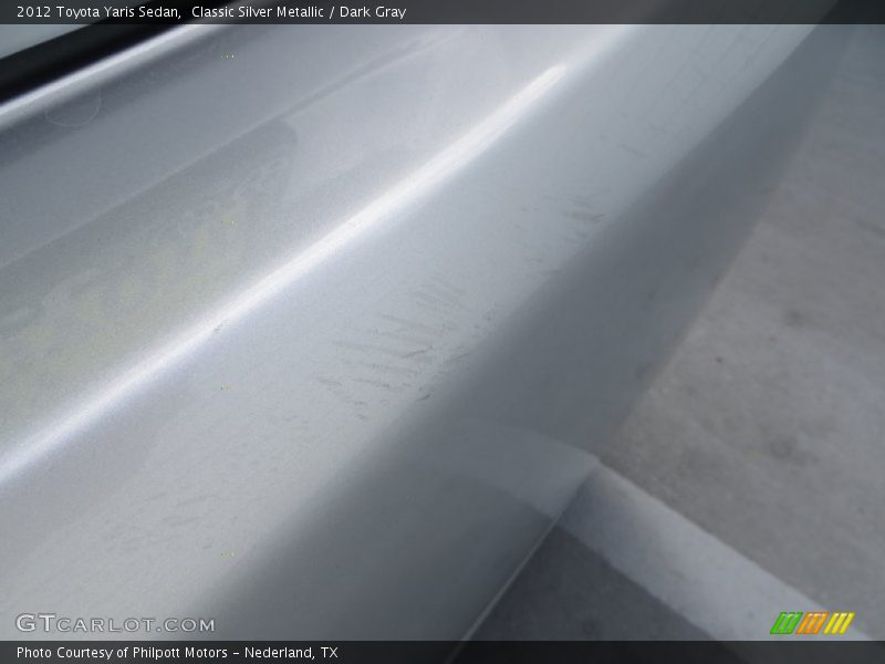 Classic Silver Metallic / Dark Gray 2012 Toyota Yaris Sedan