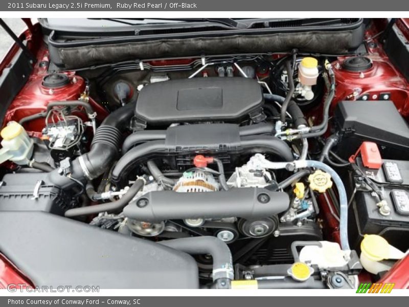 Ruby Red Pearl / Off-Black 2011 Subaru Legacy 2.5i Premium
