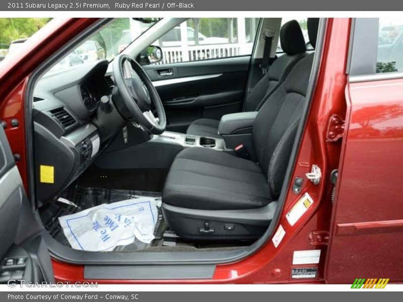 Ruby Red Pearl / Off-Black 2011 Subaru Legacy 2.5i Premium