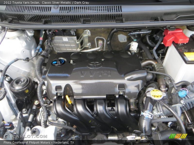 Classic Silver Metallic / Dark Gray 2012 Toyota Yaris Sedan